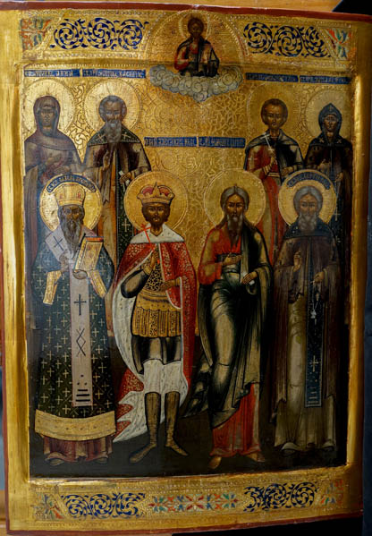 Icône des saints patrons de Russie